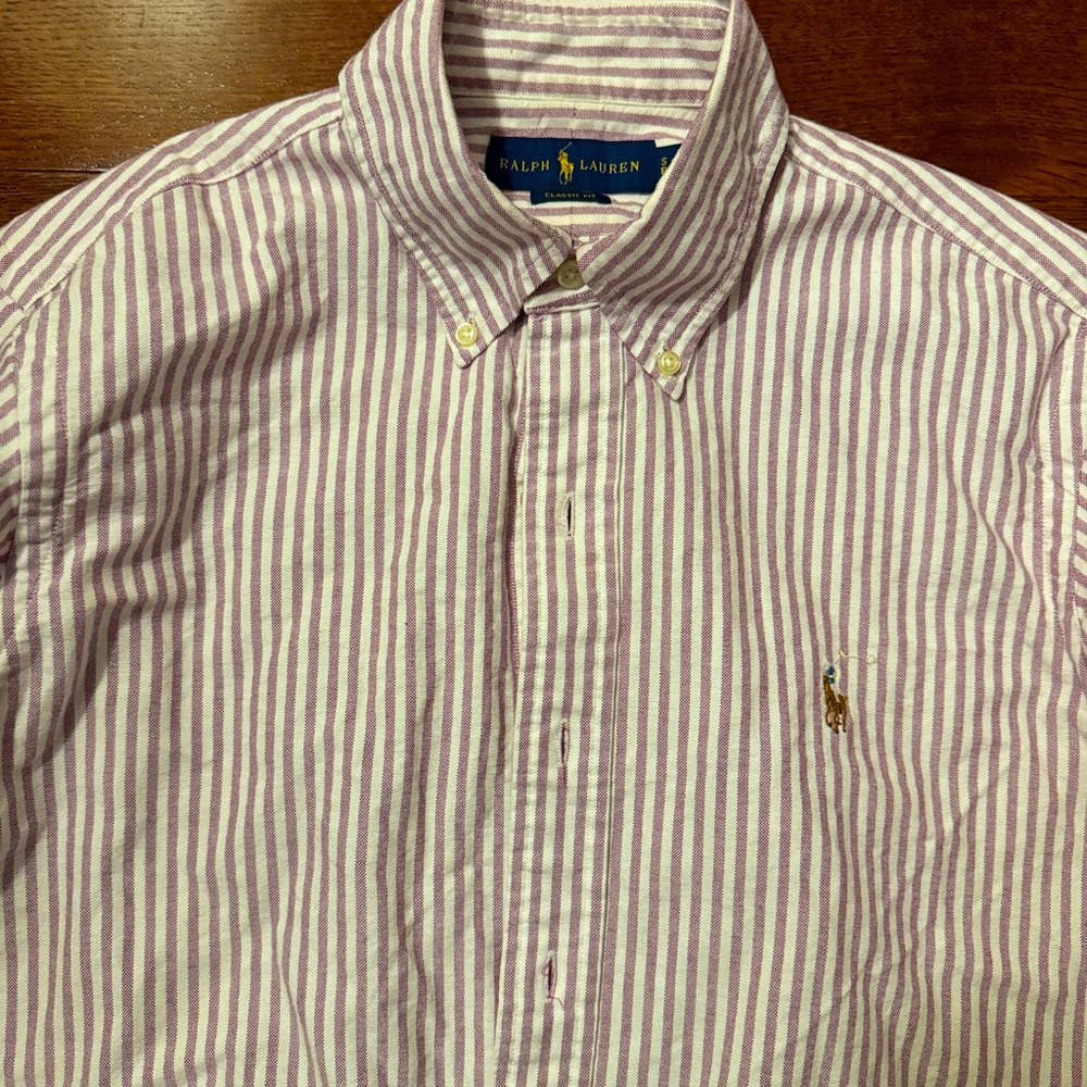 Ralph Lauren Long Sleeve button up dress shirt men size small